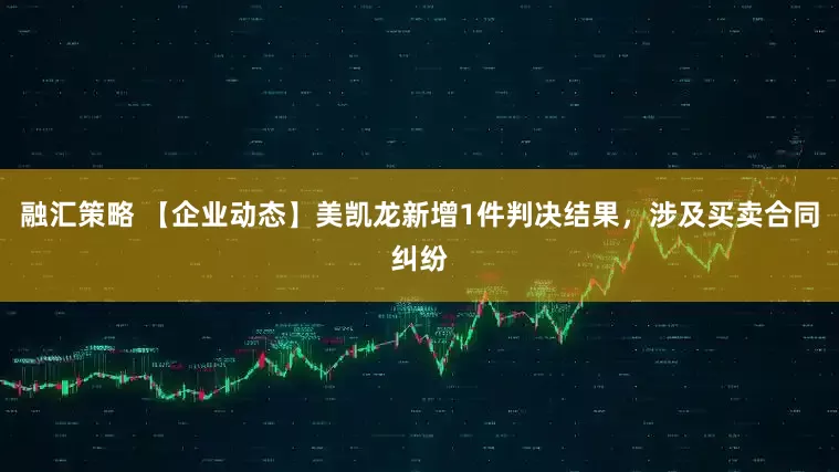 融汇策略 【企业动态】美凯龙新增1件判决结果，涉及买卖合同纠纷
